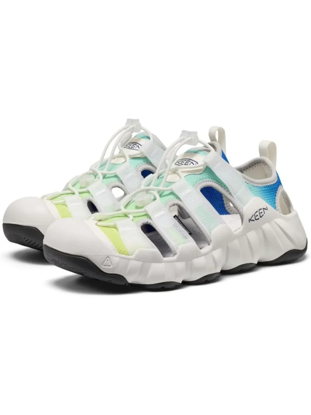 Men's White Hyper port Closed Toe Breathable Easy On Comfortable Sandal Shoes